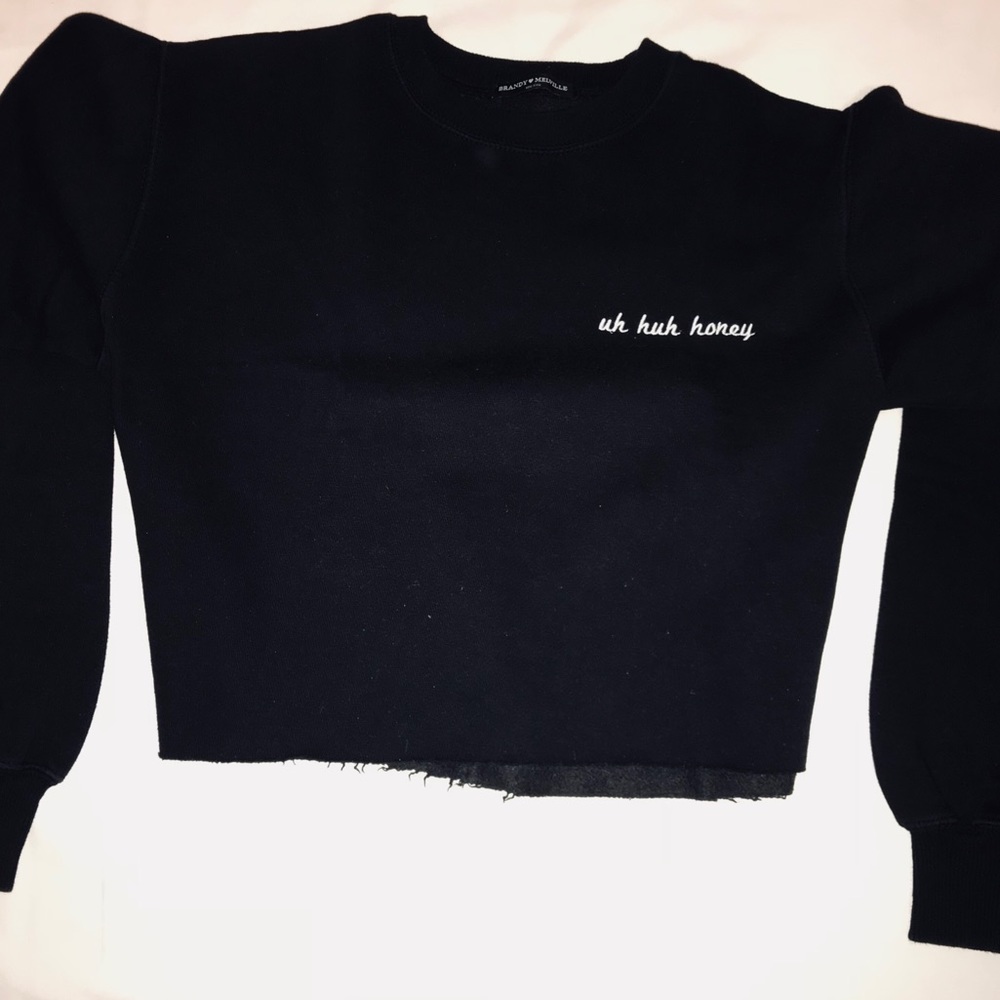 Brandy Melville cropped crewneck